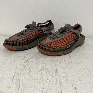 Keen Women's Uneek Sandals Size 10 Shoes Gray Coral Water River Paracord